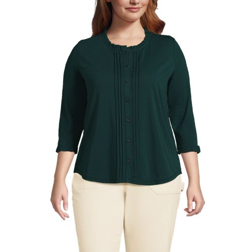 Women's Long Top For Work With Pintucks – The Svaya