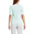 Women's Lightweight Jersey Skimming Elbow Sleeve Crew Neck T-shirt, Back