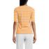 Women's Lightweight Jersey Skimming Elbow Sleeve Crew Neck T-shirt, Back