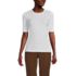 Women's Lightweight Jersey Skimming Elbow Sleeve Crew Neck T-shirt, Front