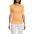 Women's Lightweight Jersey Skimming Elbow Sleeve Crew Neck T-shirt, Front