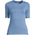 Women's Lightweight Jersey Skimming Elbow Sleeve Crew Neck T-shirt, Front