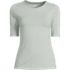 Women's Lightweight Jersey Skimming Elbow Sleeve Crew Neck T-shirt, alternative image