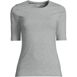 Women's Lightweight Jersey Skimming Elbow Sleeve Crew Neck T-shirt, Front