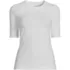 Women's Lightweight Jersey Skimming Elbow Sleeve Crew Neck T-shirt, Front