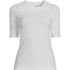 Women's Lightweight Jersey Skimming Elbow Sleeve Crew Neck T-shirt, Front