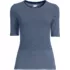 Women's Lightweight Jersey Skimming Elbow Sleeve Crew Neck T-shirt, Front