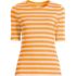 Women's Lightweight Jersey Skimming Elbow Sleeve Crew Neck T-shirt, Front