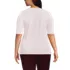 Women's Plus Size Lightweight Jersey Skimming Elbow Sleeve Crew Neck T-shirt, Back