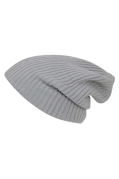 Ribbed Custom Logo Slouch Beanie Winter Hat