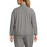 Women's Plus Size Long Sleeve Performance Zip Front Popover, Back