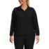 Women's Plus Size Long Sleeve Performance Zip Front Popover, Front