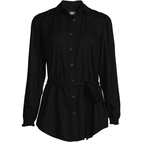 Women's Wrinkle Free No Iron Button Front Shirt