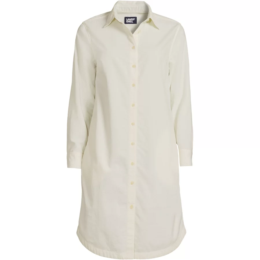 Women's Pinwale Cord Button Front Dress