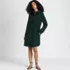 Women's Pinwale Cord Button Front Dress, Front