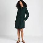Women's Pinwale Cord Button Front Dress