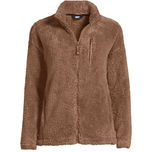 Lands' End Women's Long Sleeve High Pile Fleece Sweatshirt : Target