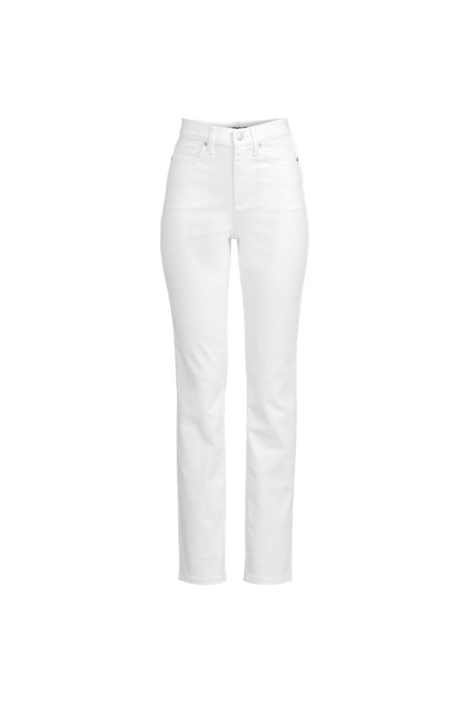 Women's Plus Size High Rise Straight Leg Jeans, White 18W30