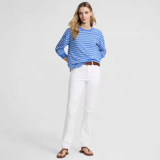 Women's High Rise Straight Leg Jeans - primary