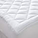 400 Thread Count Plush Quilted Cotton Mattress Pad, Front