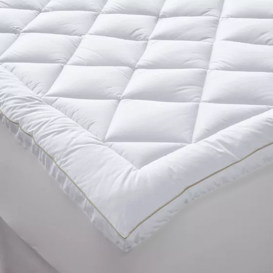 400 Thread Count Plush Quilted Cotton Mattress Pad - primary