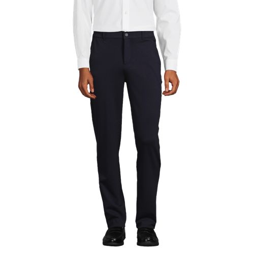 slim fit dress slacks Men's Black Modern Fit Suit Pants 52 main image 0