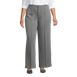 Women's Plus Size Ponte Pintuck Wide Leg Pants, Front