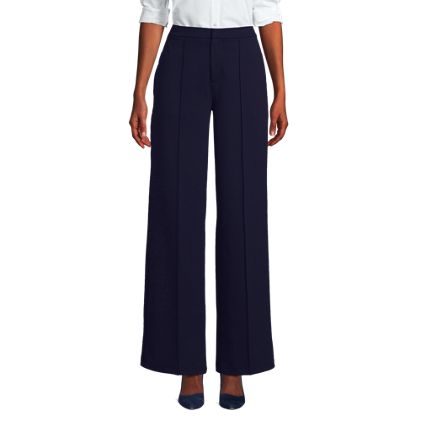 Women's Ponte Pintuck Wide Leg Pants - image 1