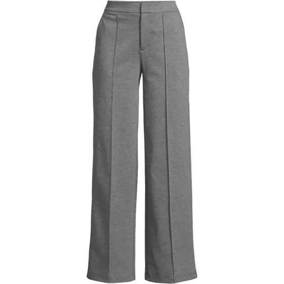 Women's Plus Size Ponte Pintuck Wide Leg Pants - primary
