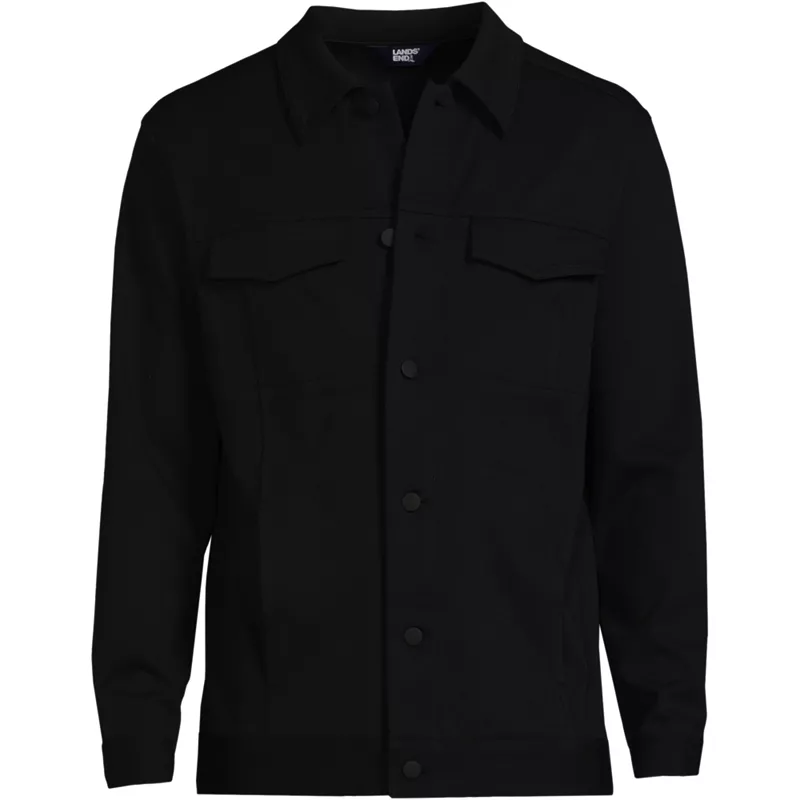 Men's Ponte Shirt Jacket, Front