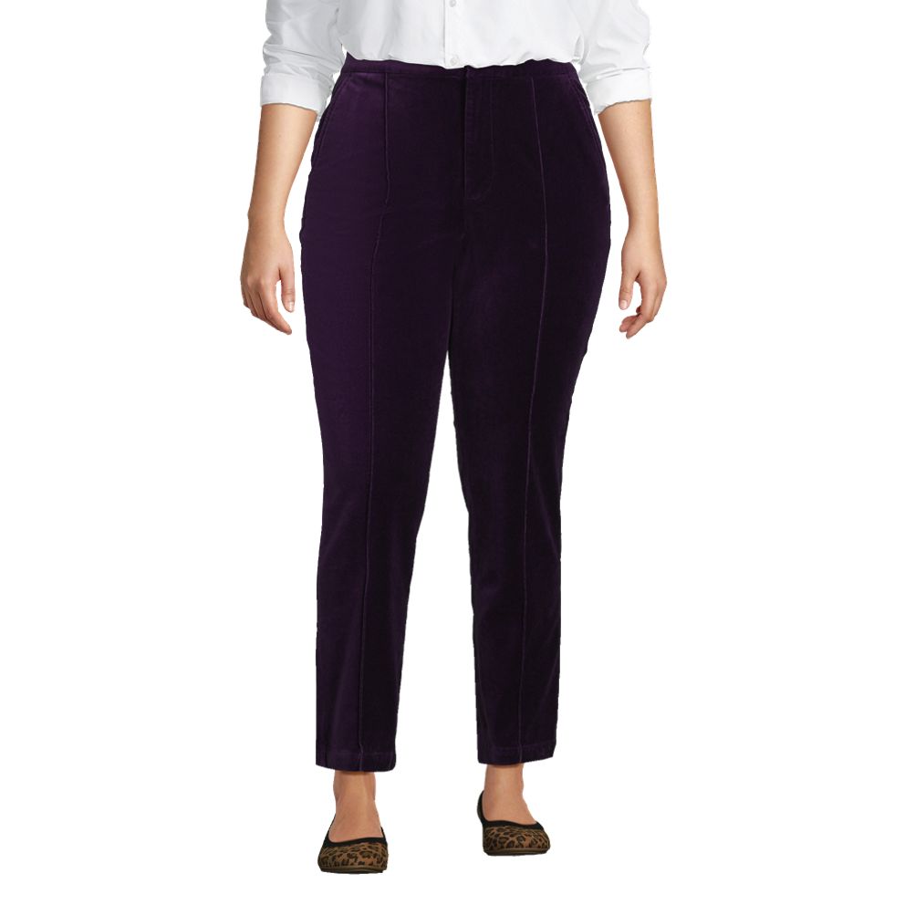 Women's fashion plus size purple pants