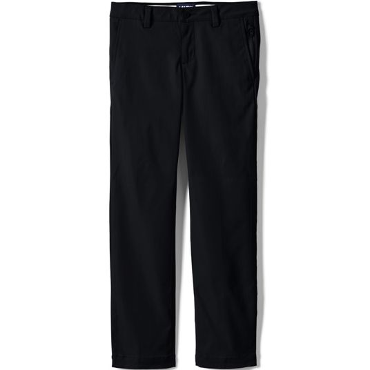 girls dress pants Kids Slim-Fit Twill School Uniform Pants / Wrinkle Resistant Black / Size Teal / B