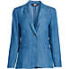 Women's Indigo Tencel Blazer Jacket, Front