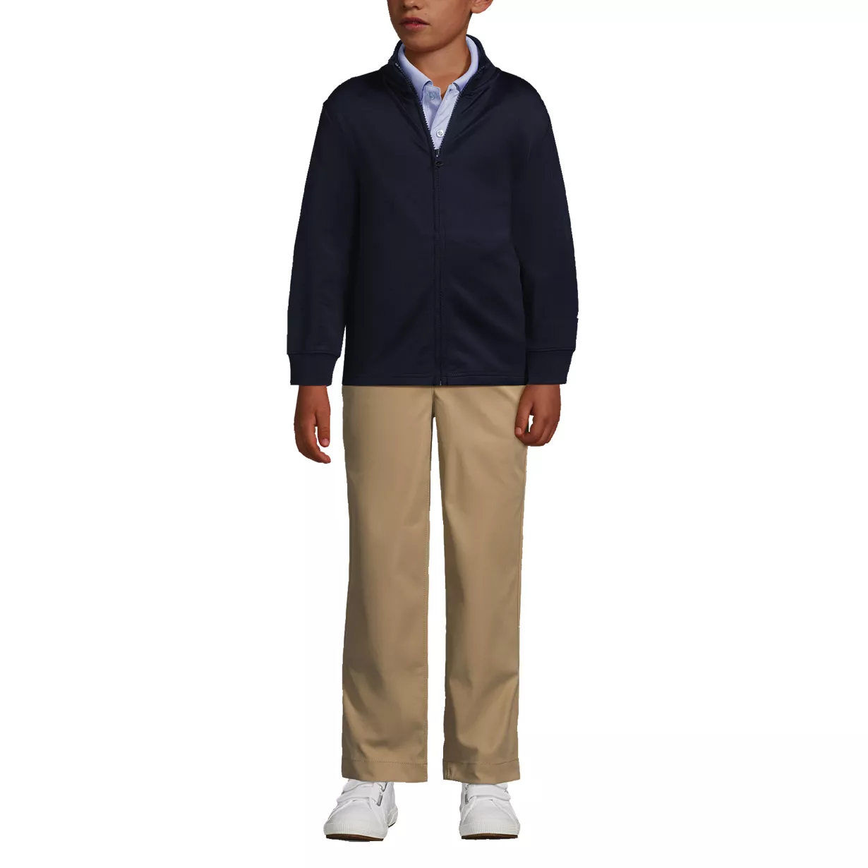 School Uniform Kids Active Performance Full Zip Jacket