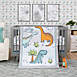 Sammy and Lou Dinosaur 4 Piece Crib Bedding Set, alternative image