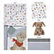 Sammy and Lou Fur Ever Friends 4 Piece Crib Bedding Set, Front