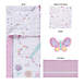 Sammy and Lou Floral Butterfly 4 Piece Crib Bedding Set, Front