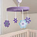 Sammy and Lou Lilac Flowers Musical Crib Baby Mobile, alternative image