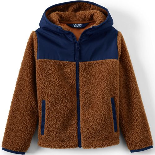 Kids Reversible Sherpa Fleece Hoodie