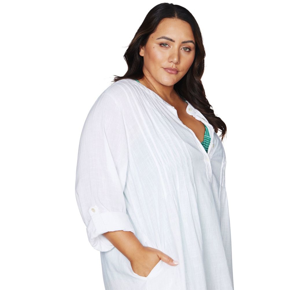 Lands end plus size swim sale cover ups