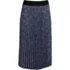 Women's Crepe Pull-On Pleated Midi Skirt, Front