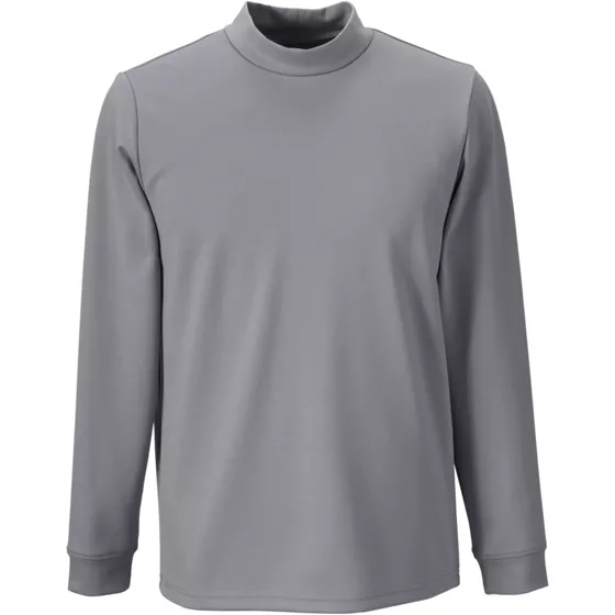 Unisex Ponte Mini Mock Long Sleeve Knit Top - primary