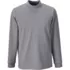 Unisex Ponte Mini Mock Long Sleeve Knit Top, Front
