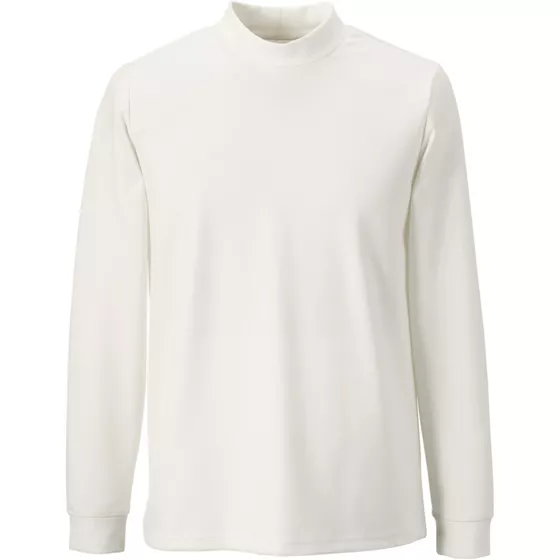 Unisex Ponte Mini Mock Long Sleeve Knit Top - primary
