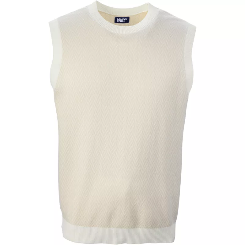 Unisex Big Herringbone Sweater Vest, Front