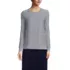 Women's Windowpane Textured Pullover Crew Sweater, Front
