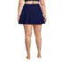 Women's Plus Size High Waisted Tulip Hem Swim Skort  , Back