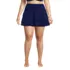 Women's Plus Size High Waisted Tulip Hem Swim Skort  , Front