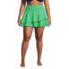 Women's Plus Size High Waisted Tulip Hem Swim Skort  , Front