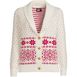 Women's Cozy Lofty Jacquard Shawl Cardigan Sweater, Front